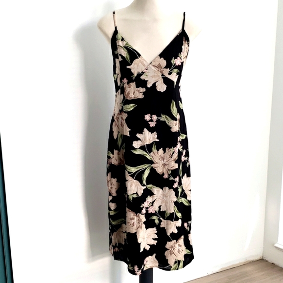 Amuse Society Dresses & Skirts - Amuse Society Black with Pastel Floral Dress